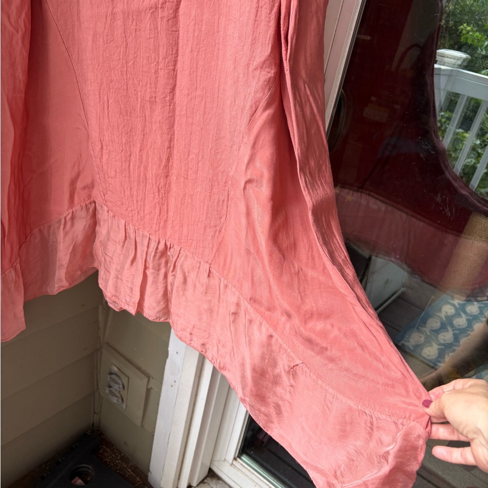 Bella Amore Made in Italy Silk blend dress. Sz XL-2X, light, breezy, pockets! - Picture 7 of 8